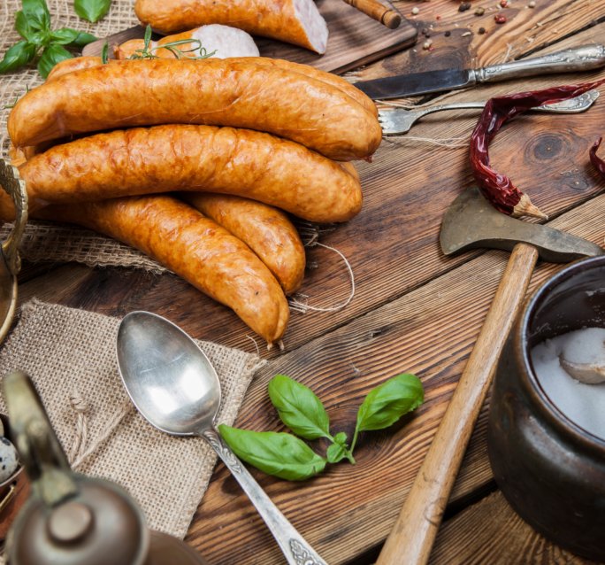 uriger polnischer Geschmack am Beispiel der schlesischen Wurst